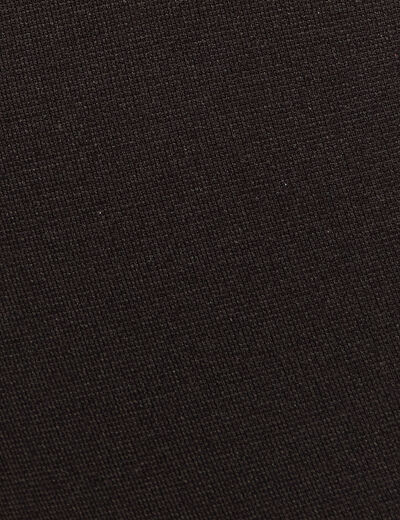 Pantalon ajusté détails zippés noir femme