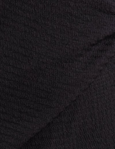 Robe midi moulante noir femme