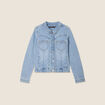 Blouson en jean denim baby bleu femme