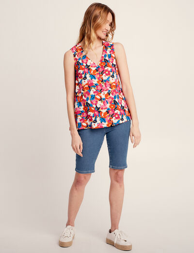 Bermuda magique le Léger denim bleach femme
