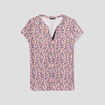 T-shirt manches courtes multicolore femme