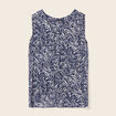 Blouse sans manches bleu femme