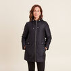 Parka r&eacute;versible &agrave; capuche noir femme