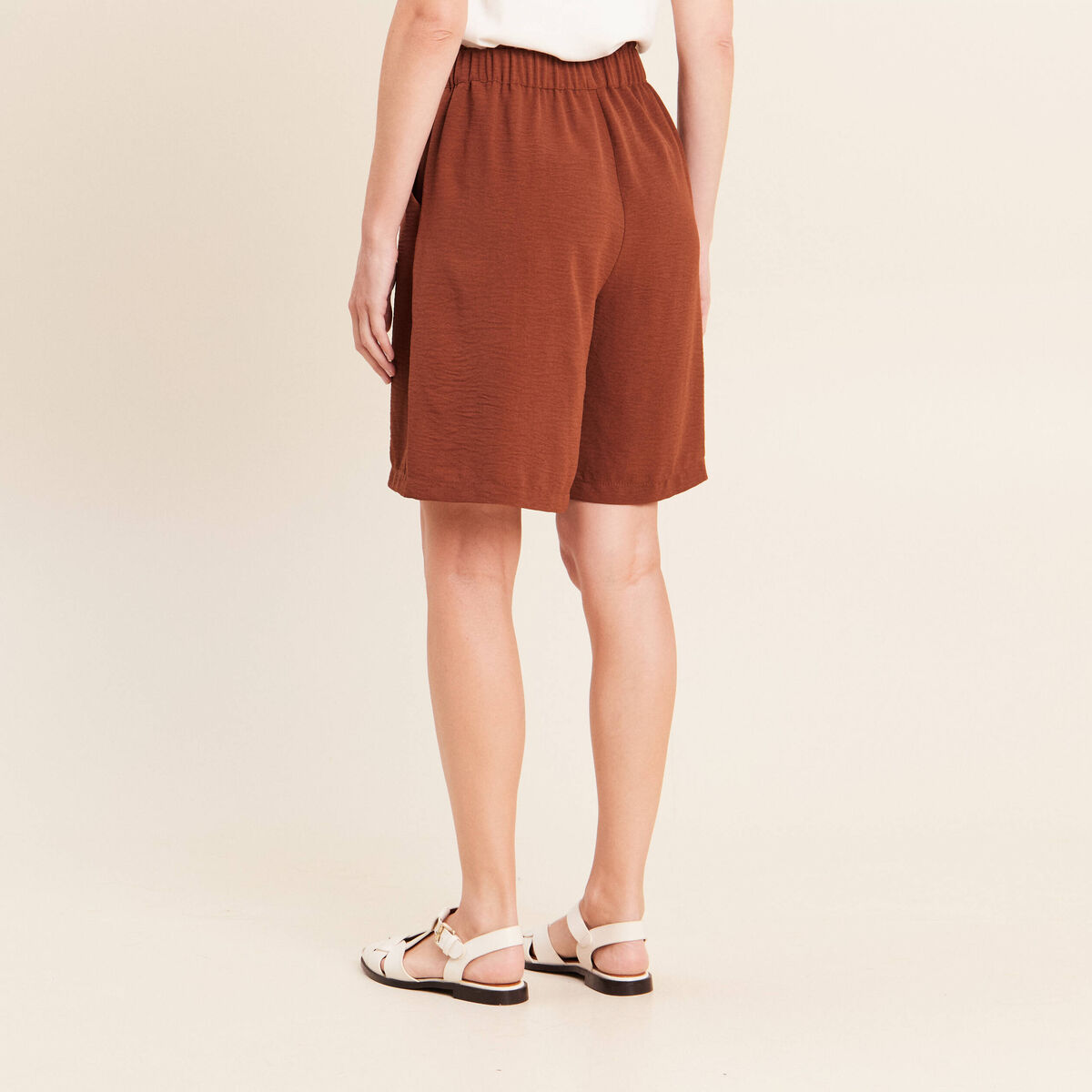 Bermuda marron femme
