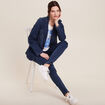 Veste tailleur en jean denim brut femme