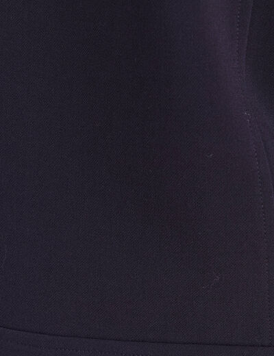 veste cintr&eacute;e doubl&eacute;e avec capuche bleu fonc&eacute; femme