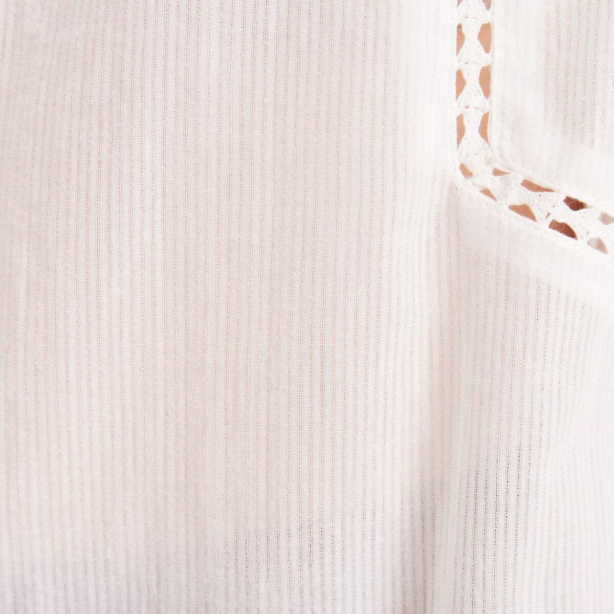 Blouse manches 3/4 ecru femme