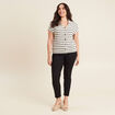 Blouse manches courtes blanc femme