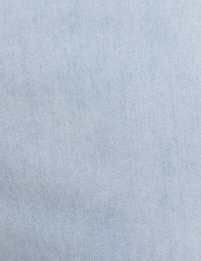Jean large 7/8ème taille haute denim bleach femme