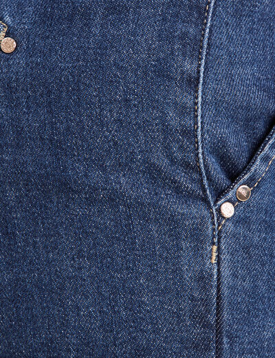 Jean large ceinturé denim stone femme