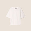 T-shirt manches courtes ecru femme