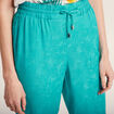 Pantalon flou fluide vert femme