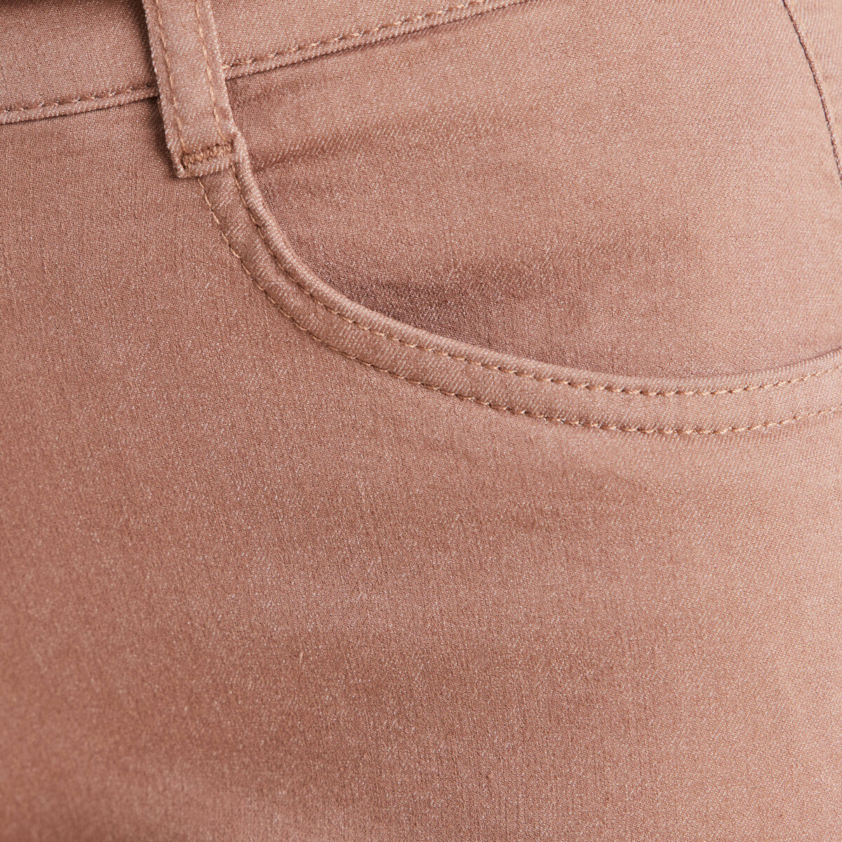 Pantalon magique Le L&eacute;ger coupe barrel taupe femme