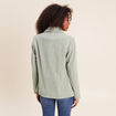 Veste tailleur velours vert clair femme