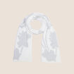 &Eacute;charpe fluide couleur argent femme