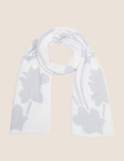 &Eacute;charpe fluide couleur argent femme