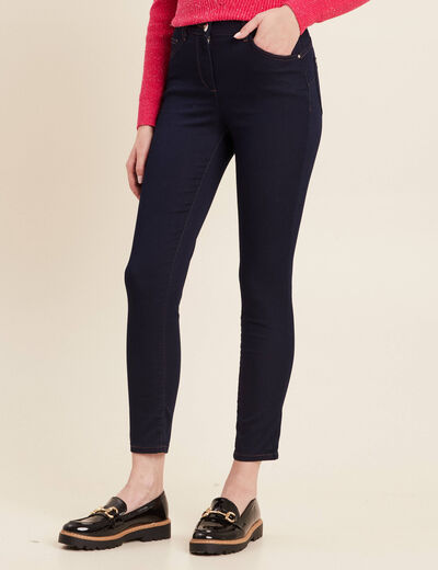 Jeans léger taille standard 7/8ème denim brut femme