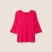Pull col bateau rose femme