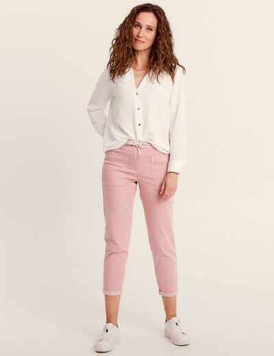 Chemise à manches longues ecru femme