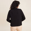 Gilet manches longues noir femme
