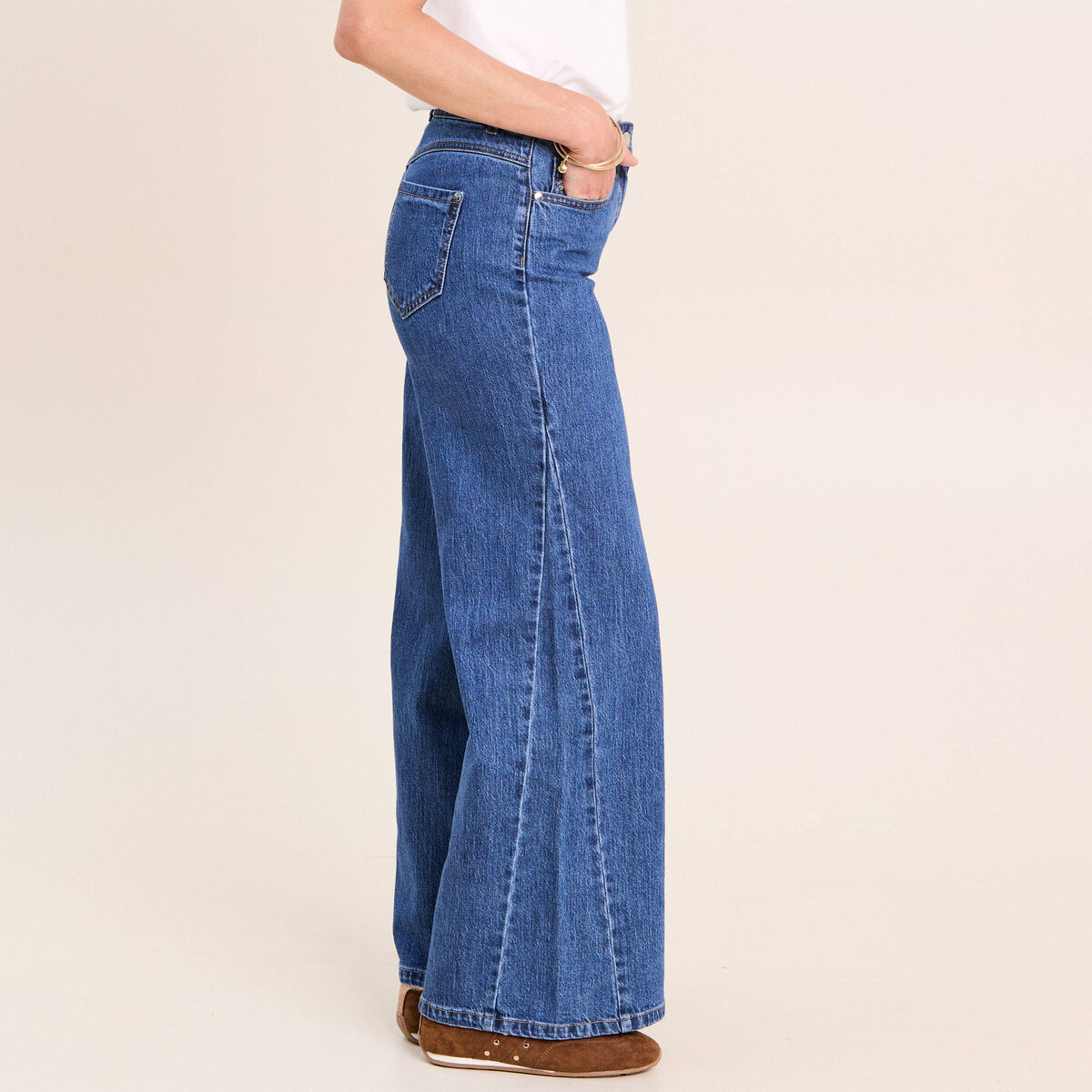 Jean denim stone femme