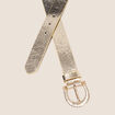 Ceinture fine couleur or femme