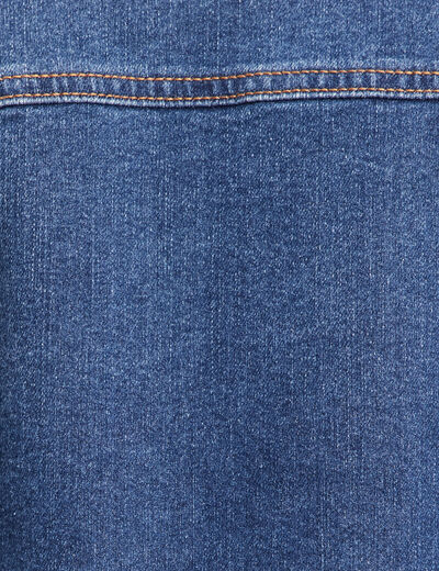 Veste sans manches en jean denim stone femme