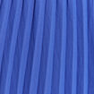 Robe courte &eacute;vas&eacute;e pliss&eacute;e col rond bleu fonc&eacute; femme