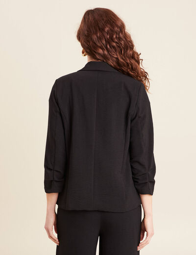 Veste esprit tailleur noir femme