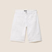 Bermuda blanc femme