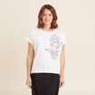 T-shirt manches courtes blanc femme