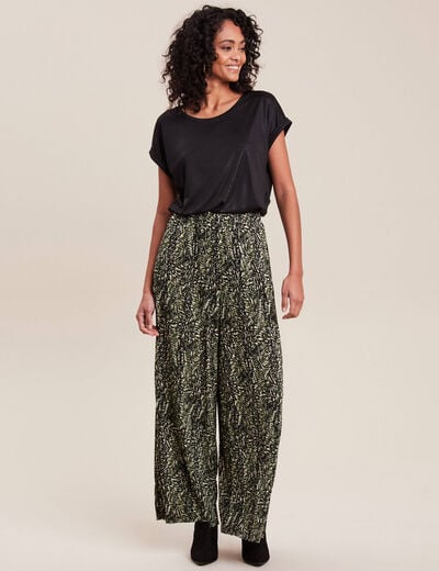 T-shirt manches courtes noir femme