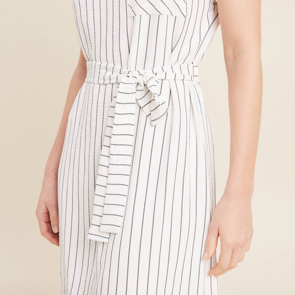 Robe droite courte doublée gris foncé femme