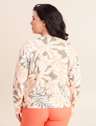Pull manches longues vert femme