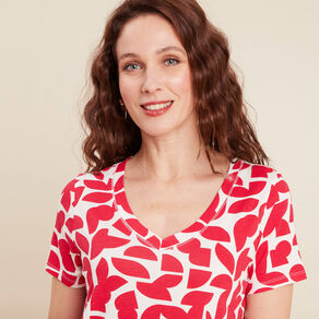 T-shirt manches courtes blanc femme
