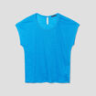 T-shirt manches courtes bleu femme