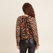 Blouse manches longues noir femme