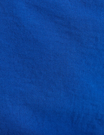 Pantalon chino à ceinture bleu electrique femme