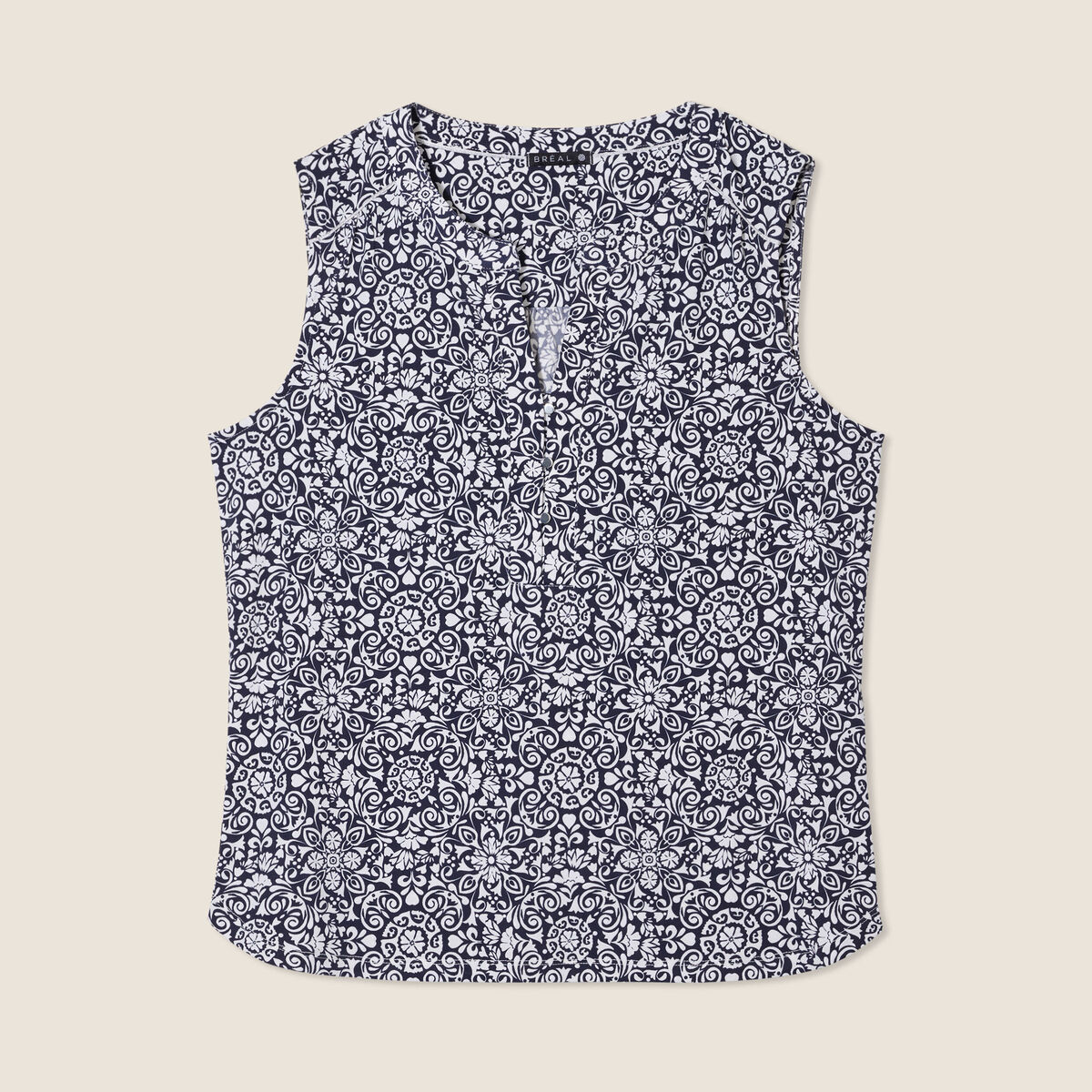 Débardeur sans manches bleu marine femme