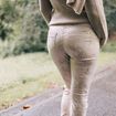 Pantalon ajust&eacute; blanc femme