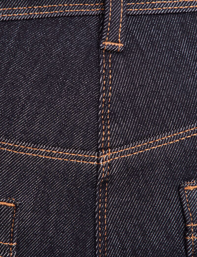 Jean ajusté taille standard denim brut femme