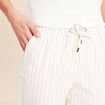 Pantalon jogpant taille haute blanc femme