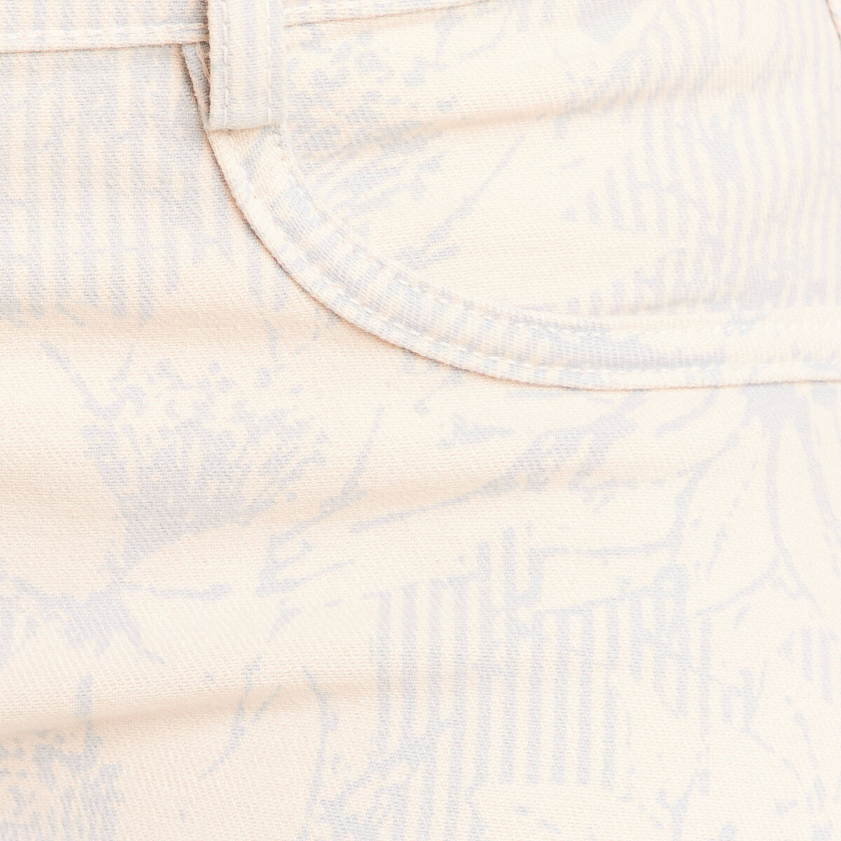 Jean r&eacute;versible droit 7/8&egrave;me beige femme