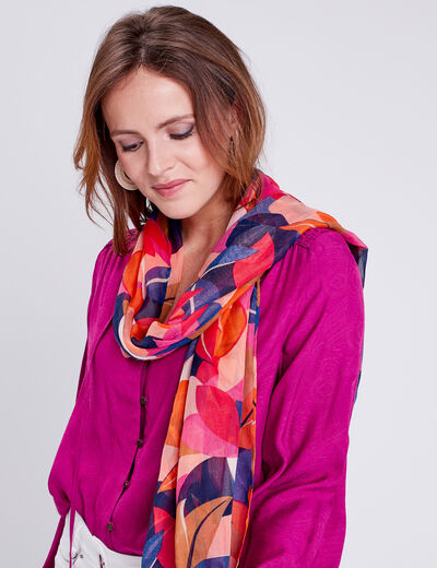 Étole multicolore femme