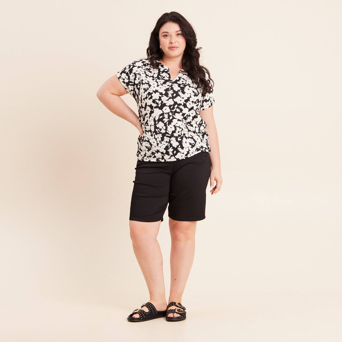 Pantalon magique le l&eacute;ger noir femme