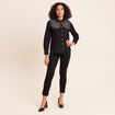 Chemise en jean manches longues noir femme