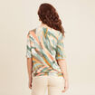 Blouse manches courtes multicolore femme
