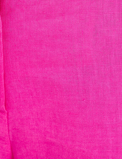 Pantalon chino taille basculée rose fushia femme