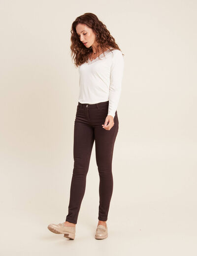 Pantalon magique Le Chaud marron fonc&eacute; femme