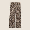 Pantalon large creme femme